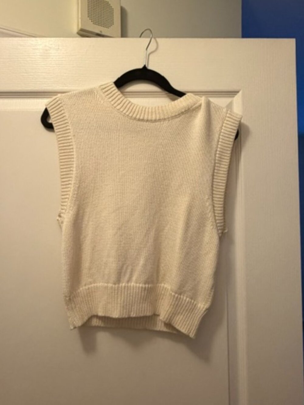 Wilfred Aritzia Cream Knit Sweater Tank Size Small